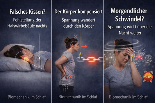 Nackenschmerzen, Rückenschmerzen, Verspannungen, Morgendlicher Schwindel